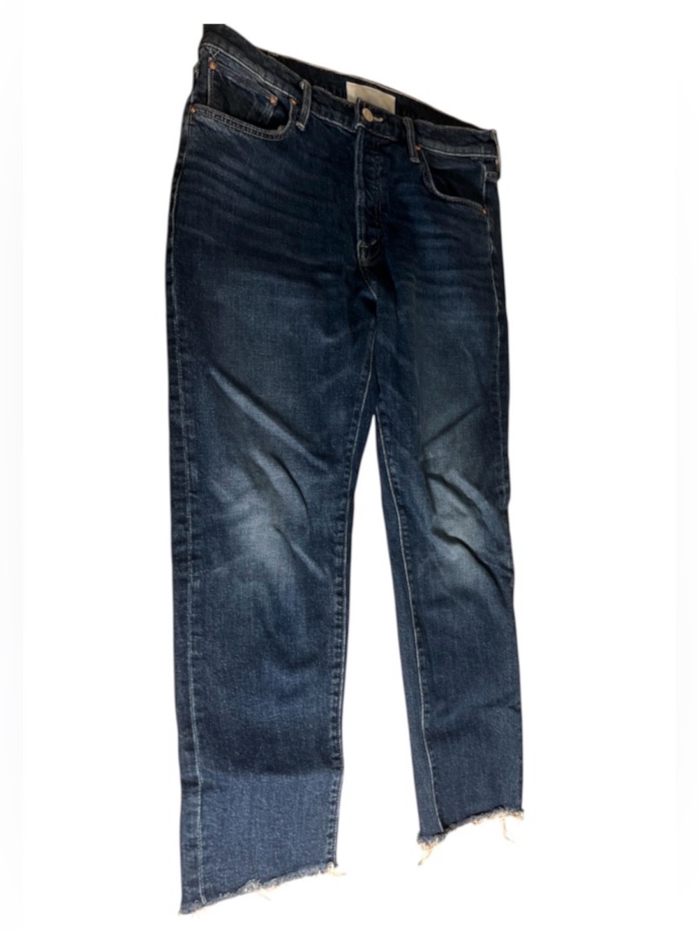 MOTHER The Scrapper Cuff Ankle Fray Jeans Size 29